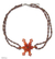 Carnelian flower necklace, 'Starburst' - Carnelian flower necklace (image 2a) thumbail