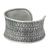 Silver cuff bracelet, 'Concentric Traditions' - Unique Hill Tribe 950 Silver Cuff Bracelet