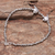 Silver anklet, 'Twin Fish' - 950 silver anklet (image 2b) thumbail