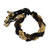 Coconut shell braided bracelet, 'Brown Forest' - Coconut shell braided bracelet (image 2a) thumbail