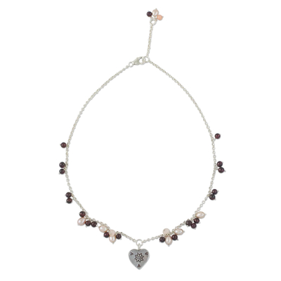 Handcrafted Heart Shaped Sterling Silver Necklace