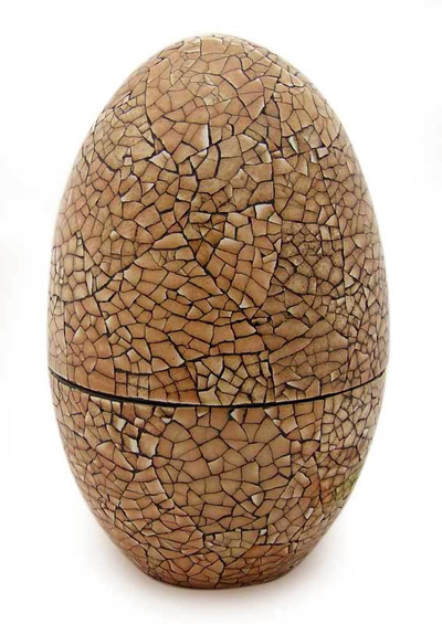 Caja de mosaico de cáscara de huevo - Caja de cáscara de huevo de mosaico de arte de laca tailandesa
