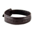 Leather wristband bracelet, 'Floral Chimes' - Leather wristband bracelet thumbail