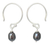 Pearl dangle earrings, 'Ocean Queen' - Fair Trade Pearl Dangle Earrings thumbail