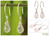 Rose quartz dangle earrings, 'Sparkling Dewdrop' - Hand Made Sterling Sivler and Rose Quartz Dangle Earrings (image 2) thumbail