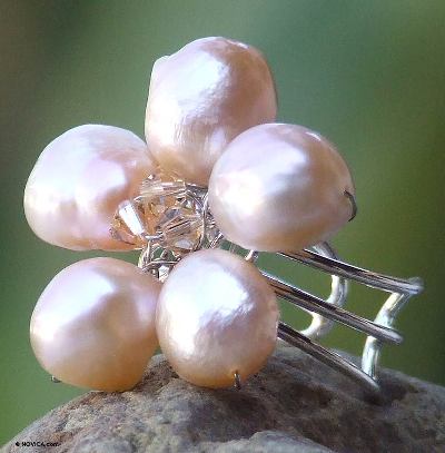 Pearl cocktail ring