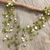 Peridot and pearl strand necklace, 'Cool Shower' - Hand Crafted Pearl and Peridot Necklace (image 2) thumbail