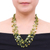 Peridot and pearl strand necklace, 'Cool Shower' - Hand Crafted Pearl and Peridot Necklace (image 2c) thumbail