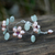Perlen-Blumenarmband - Armband aus Perlen und Quarzperlen