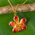 Natural orchid necklace, 'Orchid Star' - Natural orchid gold-plated necklace thumbail