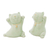 Celadon ceramic statuettes, 'Good Luck Cats' (pair) - Thai Celadon Ceramic Sculptures (Pair)