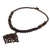 Coconut shell pendant necklace, 'Diamond Sun' - Fair Trade Coconut Shell Pendant Necklace (image 2b) thumbail