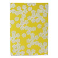 Saa wrapping paper, 'Sunshine Blossoms' (set of 6) - Saa wrapping paper (Set of 6)