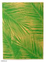 Saa wrapping paper, 'Sunset Leaves' (set of 6) - Saa wrapping paper (Set of 6)