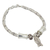 Silver dangling bracelet, 'Teach Me to Fish' - 950 silver dangling bracelet (image 2b) thumbail