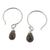 Smoky quartz dangle earrings, 'Smoky Teardrop' - Sterling Silver and Smoky Quartz Dangle Earrings (image 2e) thumbail