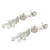 Sterling silver waterfall earrings, 'Love Knots' - Hand Made Modern Sterling Silver Chandelier Earrings (image 2b) thumbail