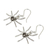 Sterling silver dangle earrings, 'Sterling Spiders' - Sterling Silver Dangle Earrings (image 2b) thumbail