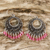 Sterling silver chandelier earrings, 'Moroccan Rose' - Sterling Silver Chandelier Earrings (image 2c) thumbail