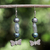 Pearl and labradorite dangle earrings, 'Iridescent Sky' - Pearl and labradorite dangle earrings thumbail