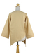 Cotton blouse, 'China Paths in Light Brown' - Cotton Blouse from Thailand (image 2d) thumbail