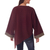 Cotton blouse, 'China Paths in Dark Brown' - Embroidered Cotton Blouse (image 2b) thumbail