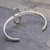 Sterling silver cuff bracelet, 'Infinite' - Modern Sterling Silver Cuff Bracelet (image 2b) thumbail