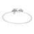 Sterling silver floral bracelet, 'Frangipani Stars' - Floral Sterling Silver Bangle Bracelet