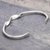 Sterling silver cuff bracelet, 'Ribbon Twist' - Handmade Modern Sterling Silver Cuff Bracelet (image 2b) thumbail
