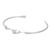 Manschettenarmband aus Sterlingsilber, 'Ribbon Twist - Handgefertigtes modernes Manschettenarmband aus Sterlingsilber
