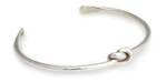 Sterling silver cuff bracelet, 'Love Knot' - Sterling Silver Cuff Bracelet