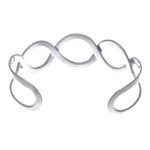 Sterling silver cuff bracelet, 'Waves' - Sterling Silver Cuff Bracelet