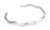 Sterling silver cuff bracelet, 'Sound Wave' - Artisan Jewellery Sterling Silver Cuff Bracelet