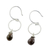 Smoky quartz dangle earrings, 'Mystic Solo' - Handcrafted Sterling Silver and Smoky Quartz Earrings (image 2d) thumbail