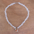 Halsband aus Perlen und Quarz - Handgefertigter Quarz-Multigem-Halsband