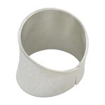 Sterling silver band ring, 'Be Bold' - Fair Trade Hill Tribe Sterling Silver Band Ring