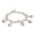 Silver charm bracelet, 'Ladybug Orchard' - Handcrafted Silver Charm Bracelet (image 2b) thumbail