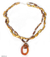 Perlen- und Citrin-Halsband, „Golden“ – handgefertigte Perlen- und Citrin-Halskette