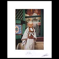 'Little Monk' - Signed Color Photograph of a Thai Child Monk
