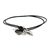 Pearl and leather choker, 'Charms of Love' - Silver and Leather Pendant Necklace (image 2d) thumbail