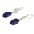 Lapis lazuli dangle earrings, 'Filigree Sky' - Silver Filigree and Lapis Lazuli Dangle Earrings