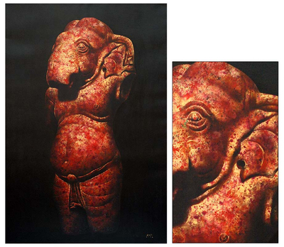 'Ganesha' (2004) - Spiritual Hindu Painting