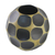 Mango wood vase, 'Black Soccer Ball' - Fair Trade Modern Mango Wood Vase (image 2d) thumbail