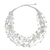 Pearl and quartz strand necklace, 'Cascade' - Handmade Bridal Beaded Quartz and Pearl Necklace thumbail