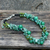 Beaded necklace, 'Gushing Green' - Artisan Crafted Quartz Necklace