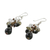 Agate and quartz cluster earrings, 'Glistening Sophistication' - Handmade Thai Dangle Agate Earrings (image 2d) thumbail