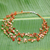 Pearl and carnelian beaded necklace, 'Warm Shower' - Beaded Pearl and Carnelian Necklace thumbail