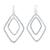 Silver dangle earrings, 'Thai Allure' - Handcrafted Thai Hammered Silver Dangle Earrings