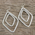 Silver dangle earrings, 'Thai Allure' - Handcrafted Thai Hammered Silver Dangle Earrings