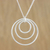 Sterling silver pendant necklace, 'Inner Circle' - Sterling silver pendant necklace thumbail